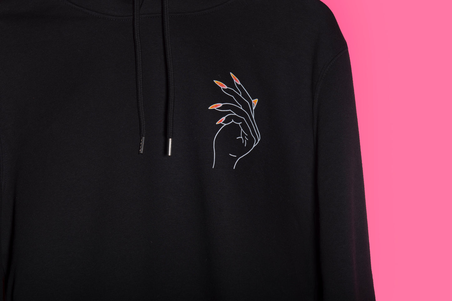 Hoodie Flammes Noir