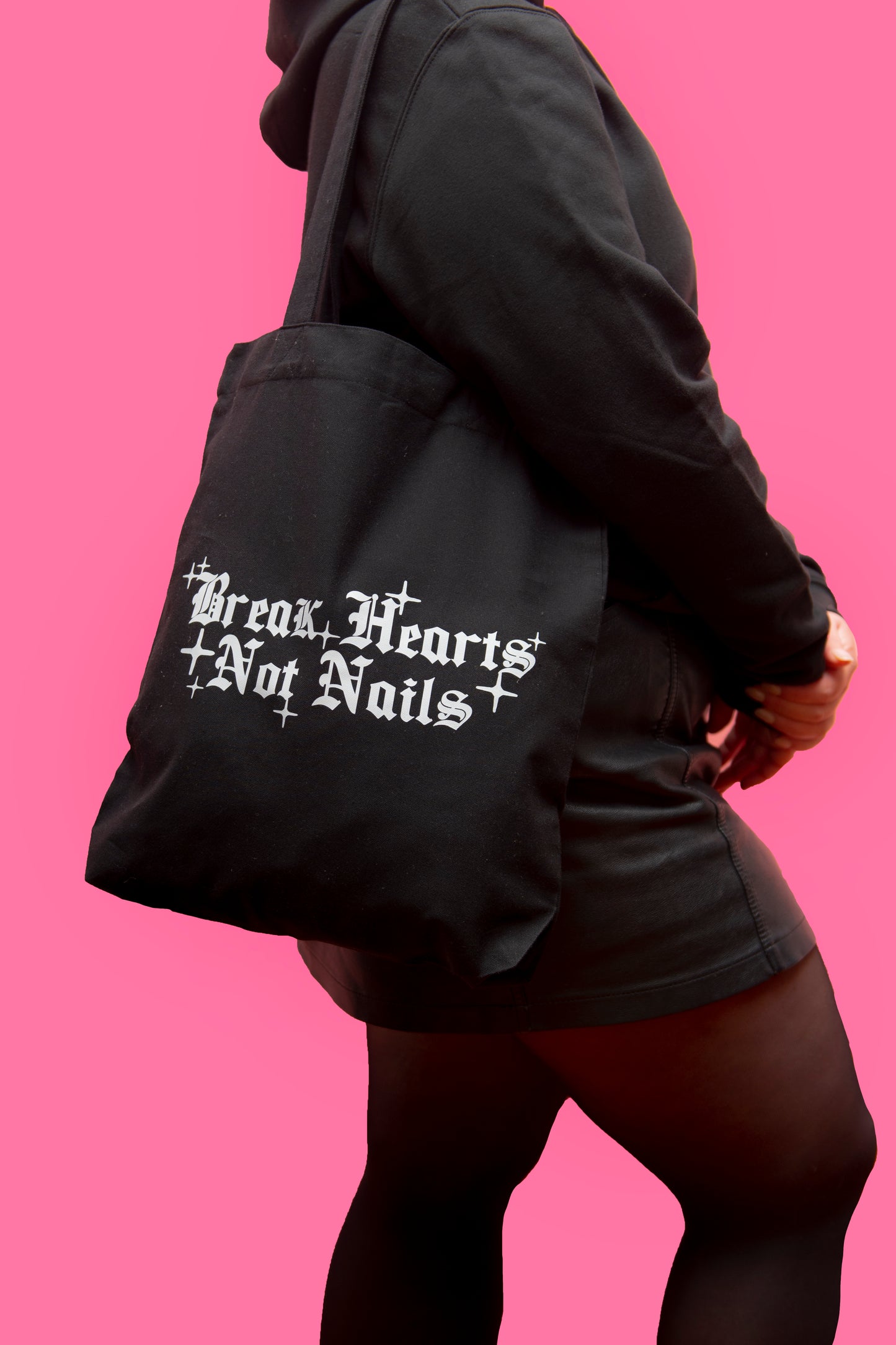 Tote bag "Break Hearts Not Nails"