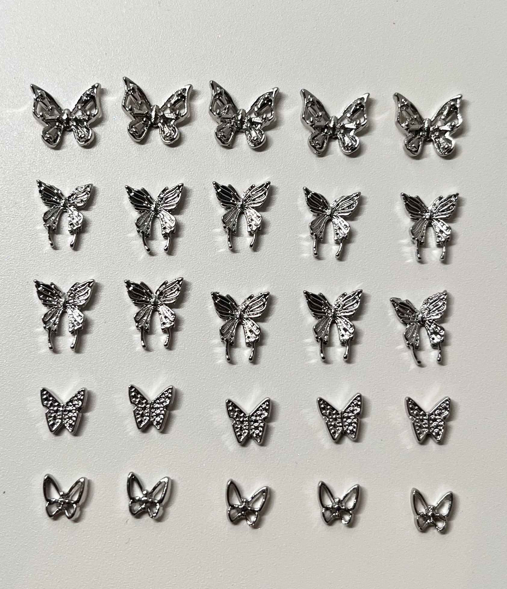 Papillons Argent Set