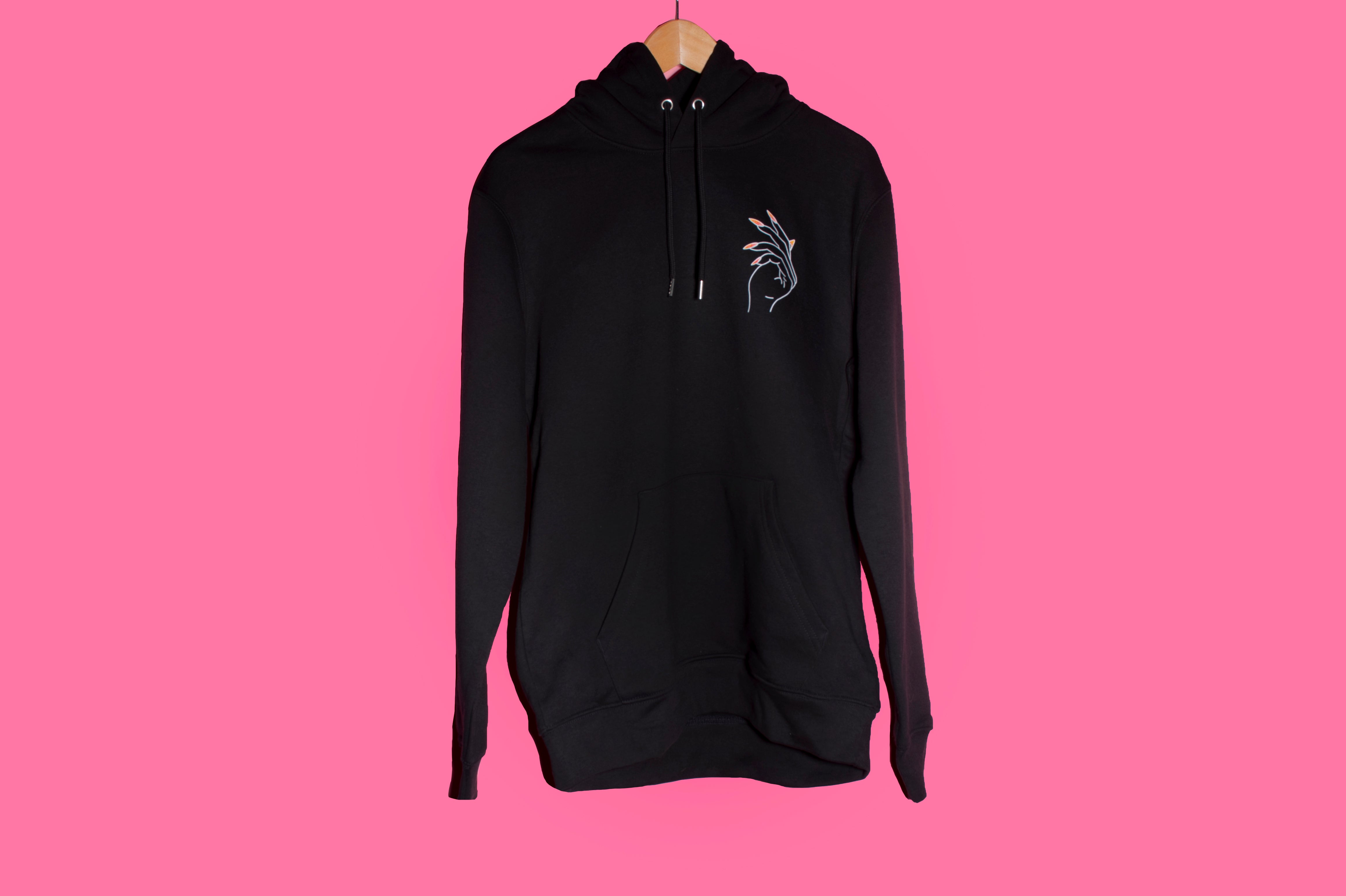 Hoodie Flammes Noir