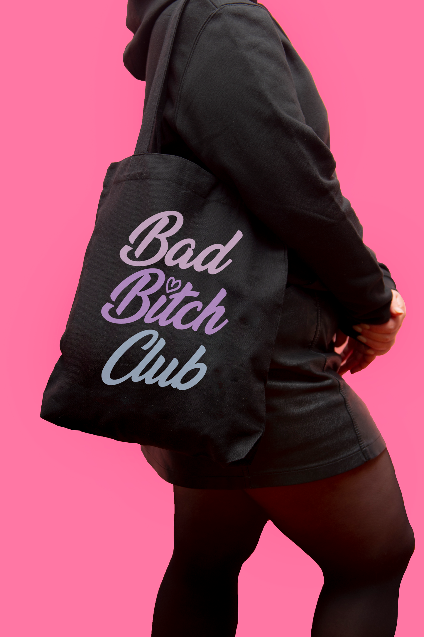 Tote bag Bad Bitch Club Pastel